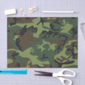 Militärische Camouflage des grünen Waldes Seidenpapier (Handwerk)