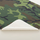 Militärische Camouflage des grünen Waldes Sherpadecke (3/4)