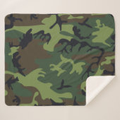 Militärische Camouflage des grünen Waldes Sherpadecke (Vorderseite (Horizontal))