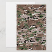 Militärische Camouflage-Fabrik Briefpapier (Vorne/Hinten)