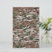 Militärische Camouflage-Fabrik Briefpapier (Stehend Vorderseite)