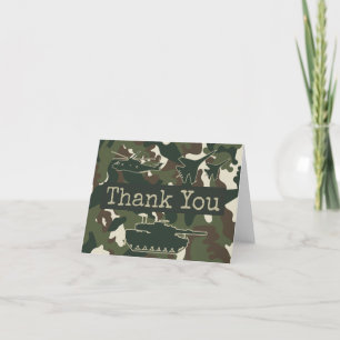 Militärische Camouflage geklappt Danke Notenkarten