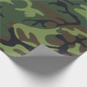 Militärische Camouflage im Grünwald Jagdmuster Geschenkpapier (Ecke)