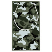 Militärische Camouflage Kleine Geschenktasche Geschenktüte (Rückseite)