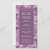 Militärische Camouflage Party Einladung (Vorderseite)