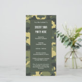 Militärische Camouflage Party Einladung (Stehend Vorderseite)
