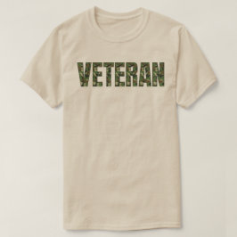 Militärische Camouflage Veteran T-Shirt
