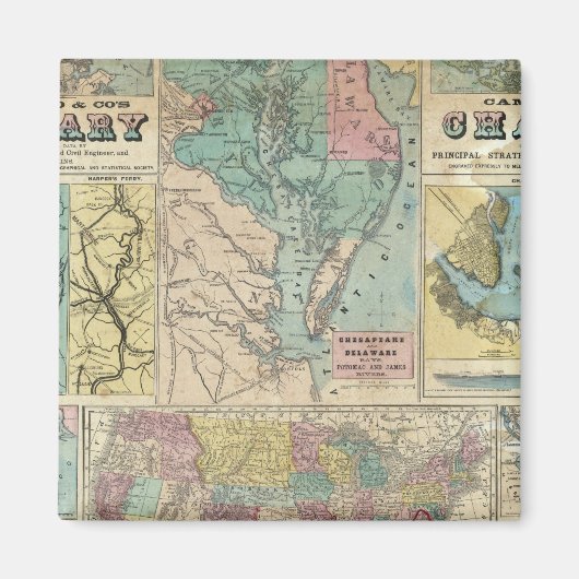 Militärische Charts der HH Lloyd Campaign Magnet (Vorne)