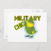 Militärische Chic Postkarte (Vorne/Hinten)