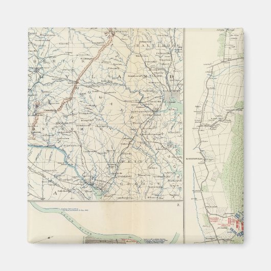 Militärische Deponien von Wash, Penn, Annapolis, N Magnet (Vorne)