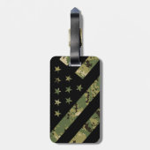 Militärische digitale Camouflage US-Flagge Gepäckanhänger (Rückseite vertikal)