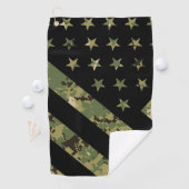 Militärische digitale Camouflage US-Flagge Golfhandtuch (Insitu)
