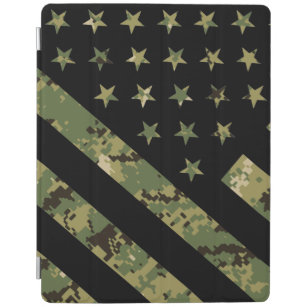 Militärische digitale Camouflage US-Flagge iPad Hülle