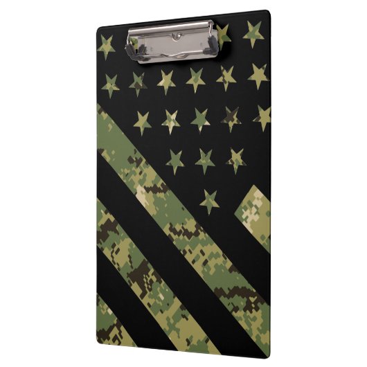 Militärische digitale Camouflage US-Flagge Klemmbrett (Links)