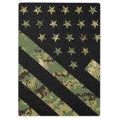 Militärische digitale Camouflage US-Flagge Klemmbrett (Rückseite)