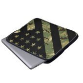 Militärische digitale Camouflage US-Flagge Laptopschutzhülle (Vorne Knopf)