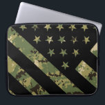 Militärische digitale Camouflage US-Flagge Laptopschutzhülle<br><div class="desc">Militärische digitale Camouflage US-Flagge</div>