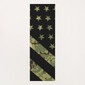 Militärische digitale Camouflage US-Flagge Yogamatte (Rückseite)