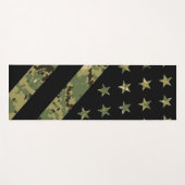 Militärische digitale Camouflage US-Flagge Yogamatte (Vorderseite (Horizontal))