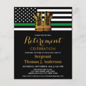 Militärische dünne grüne Linie für den Haushalt - (Vorderseite)