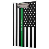 Militärische dünne grüne Linie Name der amerikanis Klemmbrett (Links)