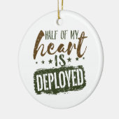 Militärische Ehefrau Die Hälfte meines Herzens wir Keramik Ornament (Links)