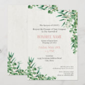 Militärische Ehefrau Farewell Einladung Digital Gr (Vorne/Hinten)