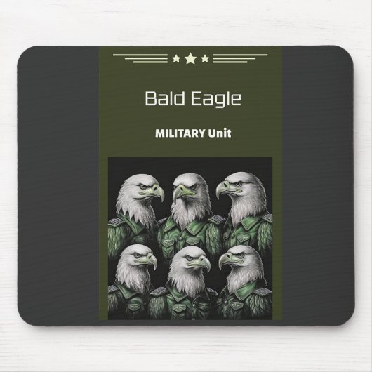 Militärische Einheit Bald Eagle Mousepad (Vorne)