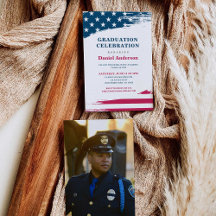 Militärische Einladung der amerikanischen Flag Gra