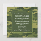 Militärische Einladung der Camouflage (Vorderseite)