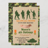 Militärische Einladung der niedlichen Streitkräfte (Vorne/Hinten)