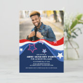 Militärische Einladung des Patriotischen Fotos (Stehend Vorderseite)