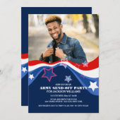 Militärische Einladung des Patriotischen Fotos (Vorne/Hinten)