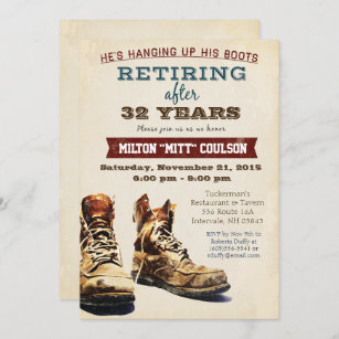 Militärische Einladung für den Ruhestand