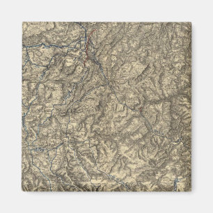 Militärische Einsätze der Kampagne von Atlanta 3 Magnet