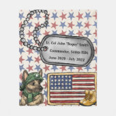 Militärische Einzigartigkeit, die weggeht Fleecedecke (Vorderseite)