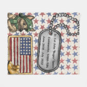 Militärische Einzigartigkeit, die weggeht Fleecedecke (Vorderseite (Horizontal))