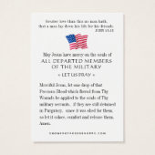 Militärische Erinnerung der USA Gedenkstätte relig (Rückseite)