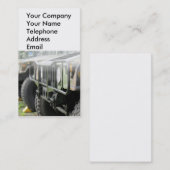 Militärische Fahrzeuge nicht für den Visitenkarte (Vorne/Hinten)