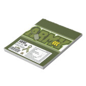 Militärische Feier Candy Bar Wrappers Notizblock (Rotiert)