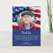 Militärische Feier des Life USA Flag Funeral Karte (Rückseite)