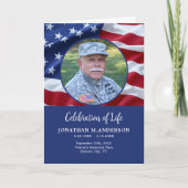 Militärische Feier des Life USA Flag Funeral Karte (Vorderseite)