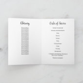 Militärische Feier des Life USA Flag Funeral Karte (Innenseite)