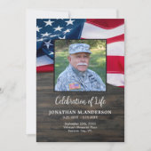 Militärische Feier des Programms zur Beerdigung vo Einladung (Vorderseite)