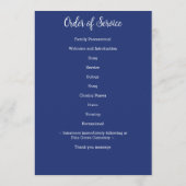 Militärische Feier von Life USA Flag Beerdigung Programm (Rückseite)