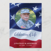 Militärische Feier von Life USA Flag Beerdigung Programm (Vorderseite)