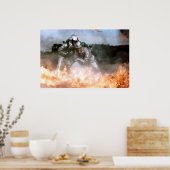 Militärische Feuerwehr Poster (Küche)