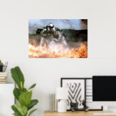 Militärische Feuerwehr Poster (Heimbüro)