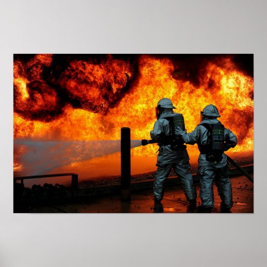Militärische Feuerwehr Poster (Vorne)