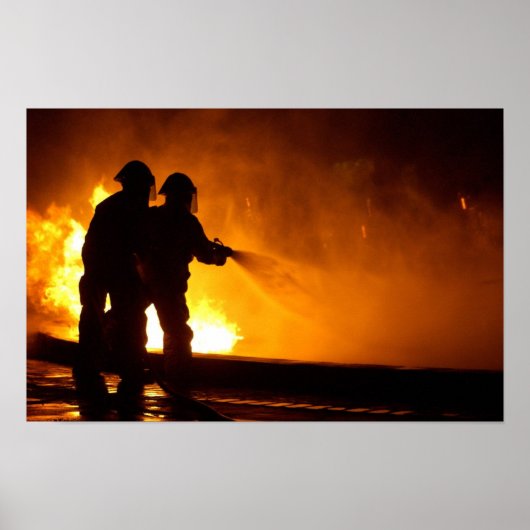 Militärische Feuerwehr Poster (Vorne)